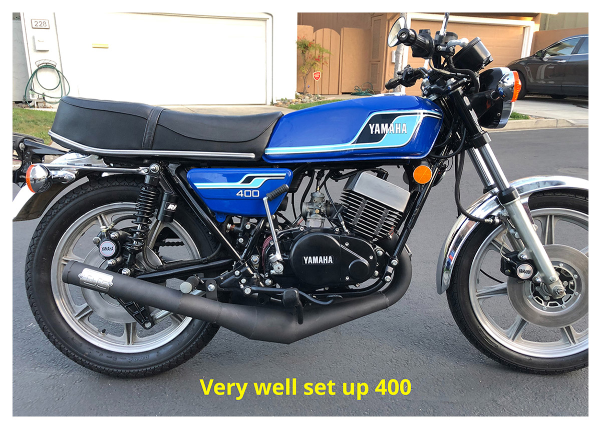 Yamaha 400 motorcycle